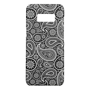 Elegantes Schwarz-Weiß-Paisley-Muster Case-Mate Samsung Galaxy S8 Hülle