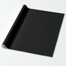 Elegantes Schwarz-Weiß-Script-Monogramm Geschenkpapier