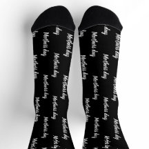 Elegantes Schwarz-Weiß-Script zum Muttertag