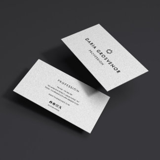 Elegantes Schwarz-Weiß-Transparent-Logo Visitenkarte