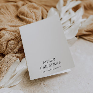 Elegantes Schwarz-Weiß-Weihnachten Feiertagskarte
