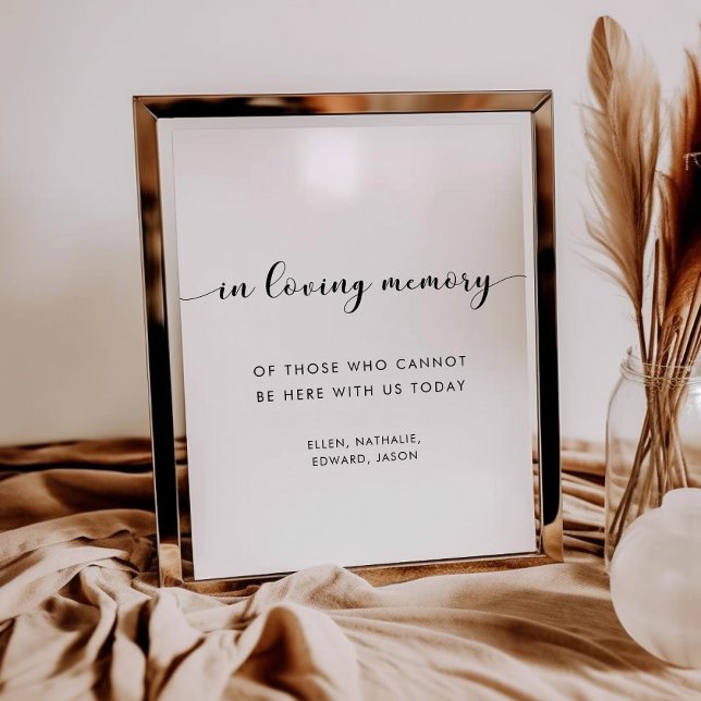 Elegantes Schwarz-Weiß-Zeichen in liebevoller Erin Poster (Von Creator hochgeladen)