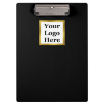 Elegantes Schwarz-weißes und goldenes Logo hier