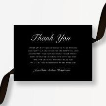 Elegantes Schwarzes Beileid Beerdigung