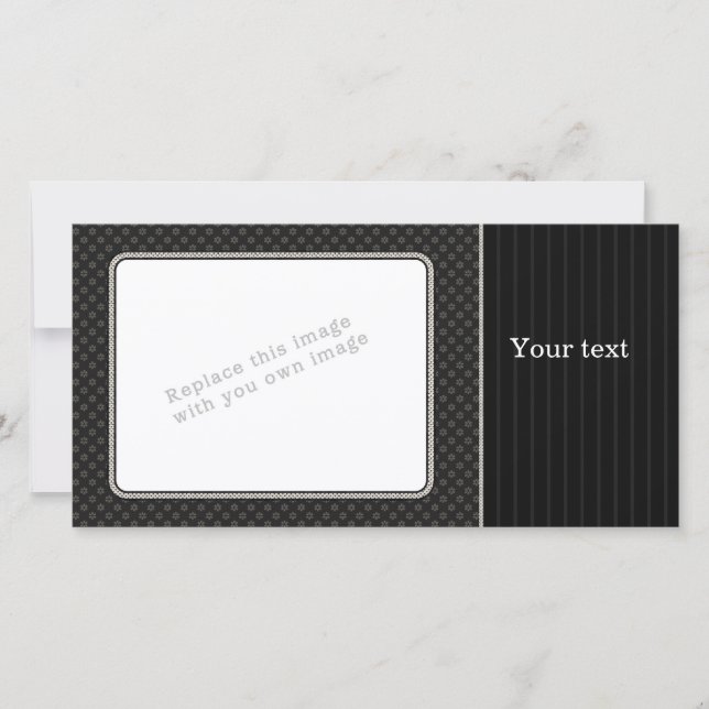 Elegantes schwarzes Design (Vorderseite)