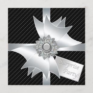 Elegantes schwarzes einladung