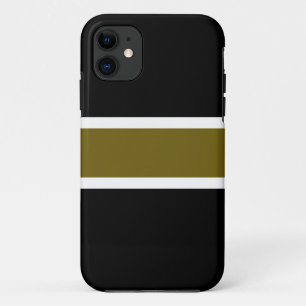 Elegantes Schwarzes Golden Olive Case-Mate iPhone Hülle