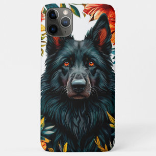 🐶 Elegantes schwarzes Hundeporträt im Stil eines  Case-Mate iPhone Hülle