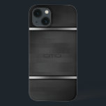 Elegantes Schwarzes Imitat Holzstreifen Silberakze Case-Mate iPhone Hülle<br><div class="desc">Elegante schwarze Imitate Holzstreifen mit silberfarbenen Akzenten. Wenn Sie Hilfe bei der Anpassung eines meiner Designs benötigen,  kontaktieren Sie ArtOnWear Designer. Kostenlose Textformatierung mit Live-Hilfe auf Anfrage.</div>