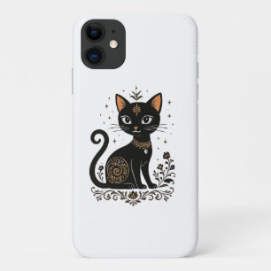 Elegantes schwarzes Katzen-Art-Handyhülle – Vintag Case-Mate iPhone Hülle