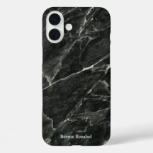 Elegantes Schwarzes Marmorsklab mit Namen