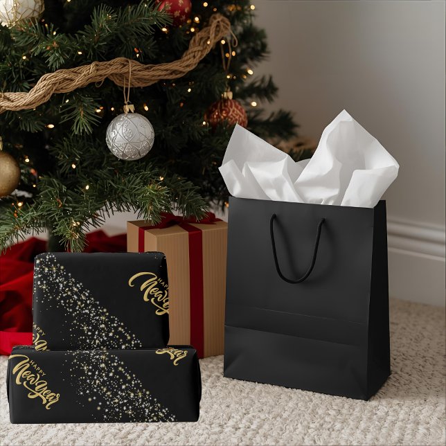 Elegantes schwarzes Mattverpackungspapier Geschenkpapier (Von Creator hochgeladen)