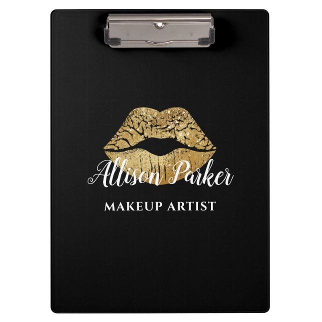 Elegantes Schwarzes Meer Klemmbrett (Vorderseite)