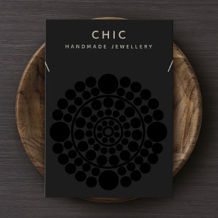 Elegantes Schwarzes Nekklace Pendant Display