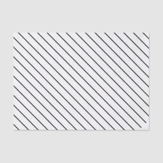Elegantes Schwarzes Pinstripe-Design Seidenpapier