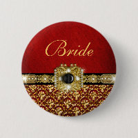 Elegantes schwarzes rotes Gold "Damasthochzeit "