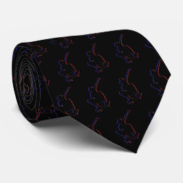 Elegantes Schwarzes Skateboard Krawatte