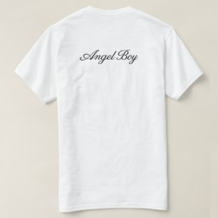 Elegantes Schwarzes Skript-Typografie-Design für A T-Shirt
