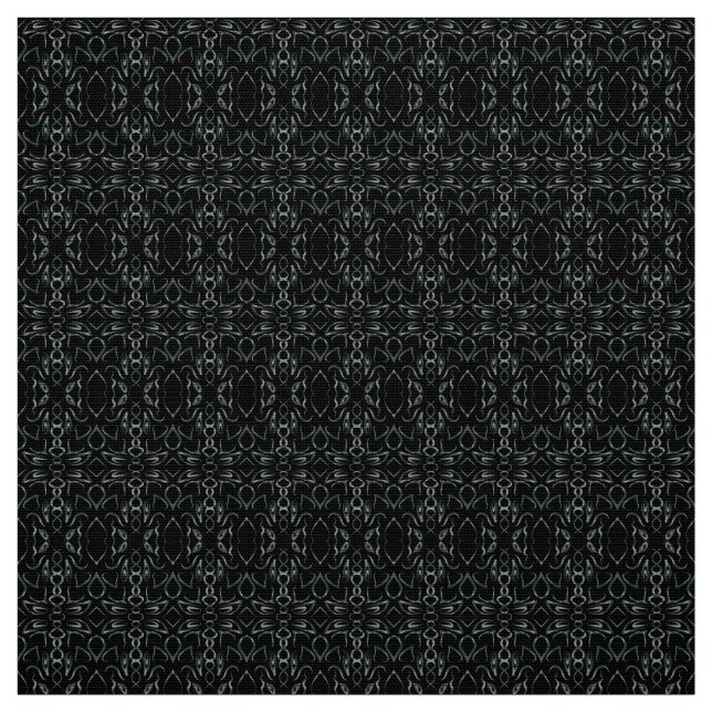 Elegantes schwarzes Spitzen Nahtloses Muster Stoff (Muster)