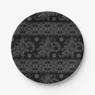 ELEGANTES SCHWARZPATTER-DESIGN-PARTY PAPPTELLER