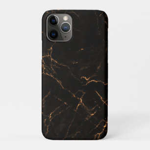 Elegantes Schwarzstein-Marmor-Muster Case-Mate iPhone Hülle