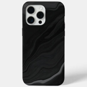 Elegantes Schwarzstein-Marmor-Muster Case-Mate iPhone Hülle