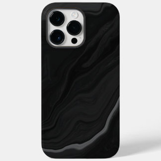Elegantes Schwarzstein-Marmor-Muster Case-Mate iPhone 14 Pro Max Hülle