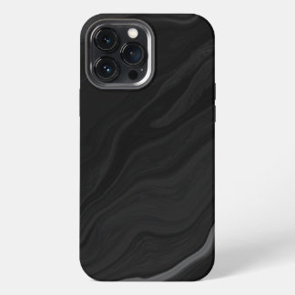 Elegantes Schwarzstein-Marmor-Muster iPhone 13 Pro Max Hülle