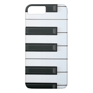 Elegantes Schwarzweiss-Klavier-Schlüssel-Muster Case-Mate iPhone Hülle