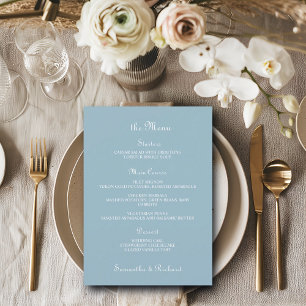 Elegantes Script-12x18" Menü "Hochzeitsmenü" Menükarte