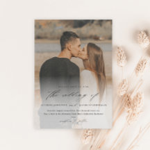 Elegantes Script 2 Foto Overlay Wedding
