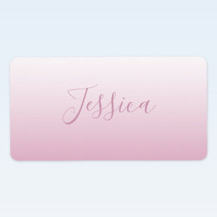 Elegantes Script & Editable Pink (beliebige Farbe) Adressaufkleber