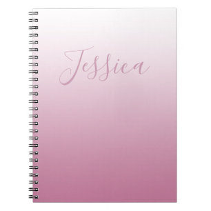 Elegantes Script & Editable Pink (beliebige Farbe) Notizblock