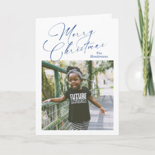 Elegantes Script Foto Frohe Weihnachten