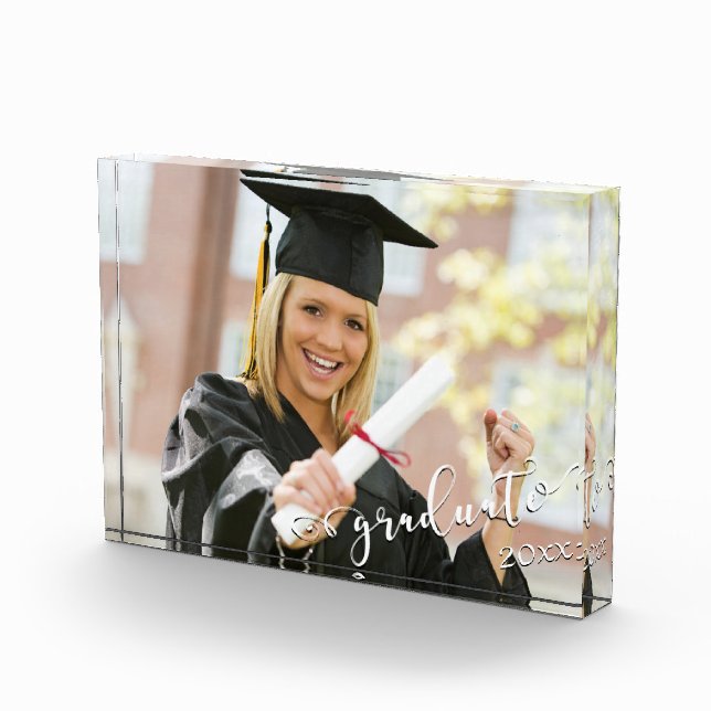 Elegantes Script Graduate 20xx Horizontal Fotoblock