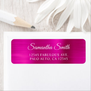 Elegantes Script Metallic Hot Pink