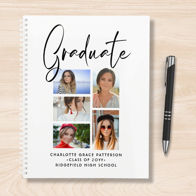 Elegantes Script Multi Foto Abschluss Graduate Planer (Von Creator hochgeladen)