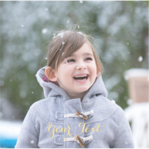 Elegantes Script Name Foto DIY Custom Cut Vinyl Aufkleber