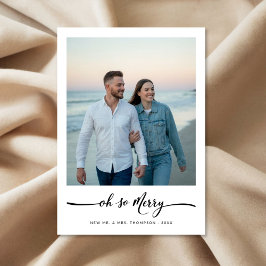 Elegantes Script Oh So fröhlich Weihnachts Beach F Feiertagskarte