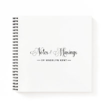 Elegantes Script Personalisiert Notes & Musings