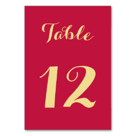 Elegantes Script Rosa Imitate Gold Chic Wedding Pa Tischnummer