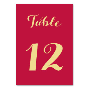 Elegantes Script Rosa Imitate Gold Chic Wedding Pa Tischnummer