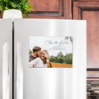 Elegantes Script Save the Date Landscape