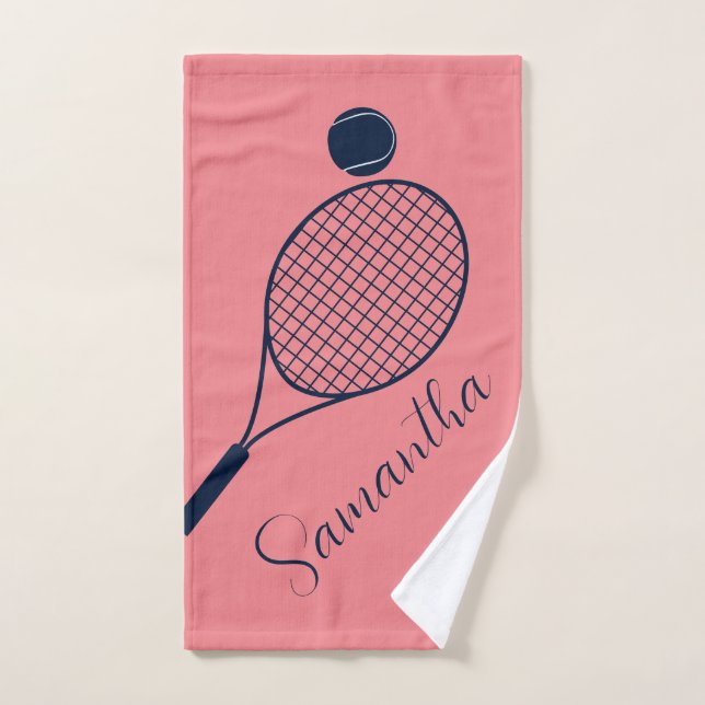Elegantes Script Tennis Players Personalisiert Swa Handtuch (Handtuch)