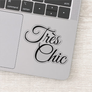 Elegantes Script Tres Chic Motivierend Aufkleber