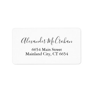 Elegantes Script Typografy Address Label Adressaufkleber