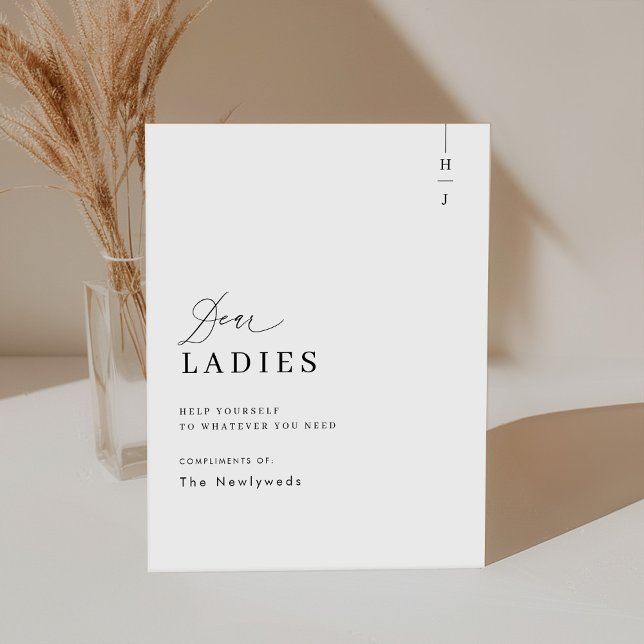 Elegantes Script Wedding Bad Basket Sockelschild (Von Creator hochgeladen)