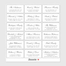 Elegantes Script Wedding Guest Address Labels