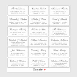 Elegantes Script Wedding Guest Address Labels