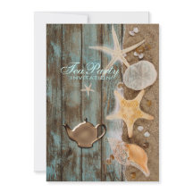 elegantes seashells Beach Brautparty Tee Party